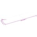 vidaXL Kúpeľňová doska bledohnedá 220x50x(2-6) cm ošetrený masív