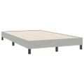 vidaXL Box Spring Posteľ bez matraca Svetlosivá 100x220 cm Zamat