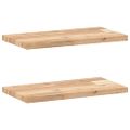 vidaXL Plávajúce police 2 ks 60x20x2 cm neošetrené masívne drevo akácia