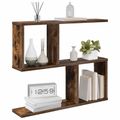 vidaXL Stenná polica Dymový dub 60 x 12 x 50,5 cm Kompozitné drevo