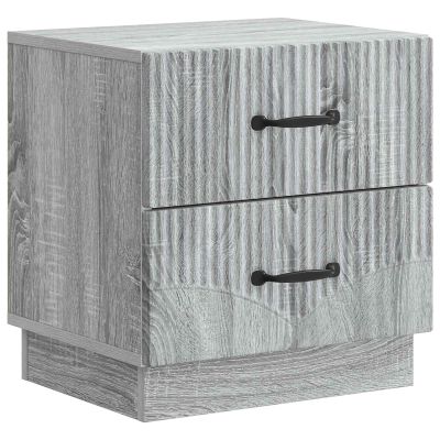 vidaXL Nočný stolík Sivá sonoma 43 x 34,5 x 44,5 cm Kompozitné drevo