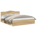 vidaXL Rám postele Sonoma 200 x 200 cm Masívne borovicové drevo