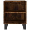 vidaXL Nočné skrinky 2 ks dymový dub 40x30x50 cm kompozitné drevo