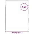 vidaXL Okenná fólia statická matná čierna 60x500 cm PVC