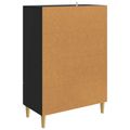 vidaXL Servírovacia skriňa Čierna 66 x 34,5 x 95 cm Kompozitné drevo
