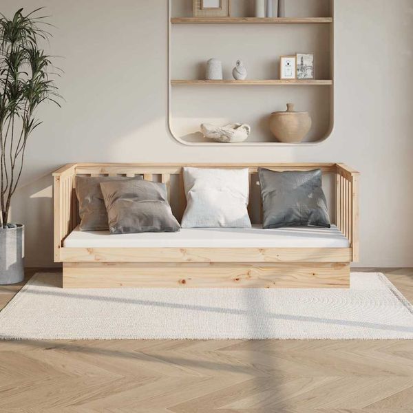 VidaXL Denná posteľ bez matraca 75x190 cm masívna borovica