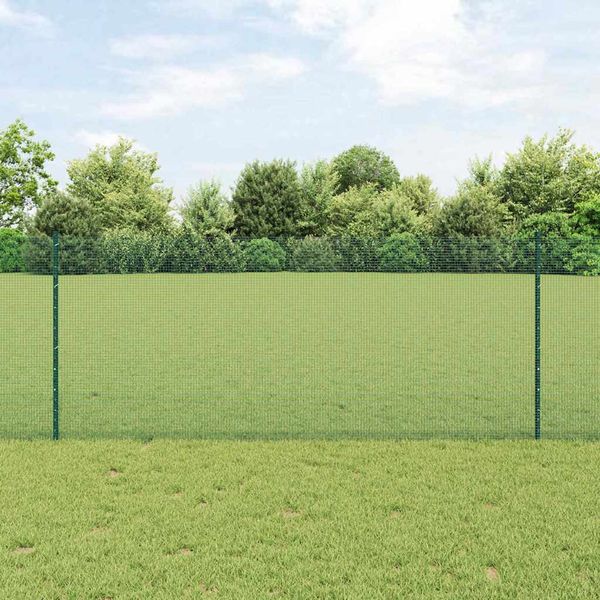 vidaXL Zváraný drôtový plot s podperou 25 x 1 m (Š x V)