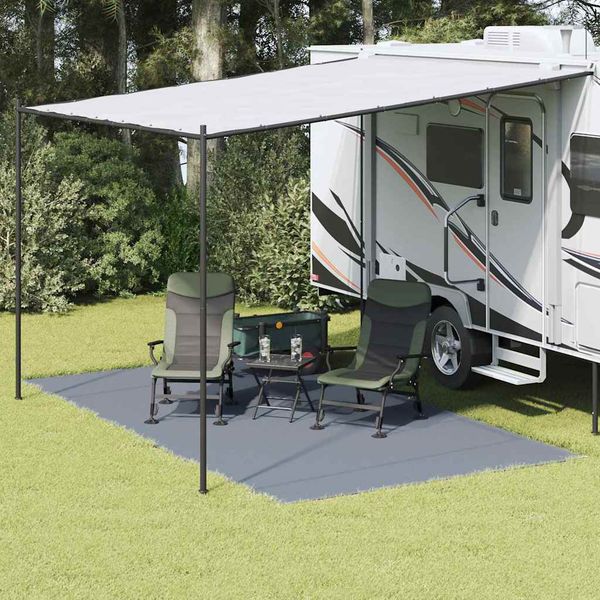 vidaXL Koberec do stanu Modrá a šedá 450 x 250 cm Polyetylén