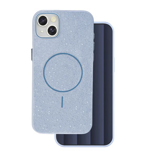 Obal Glitter Thin Mag pre iPhone 17 Air 6,6" modrý