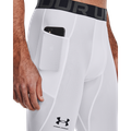 Kompresné legíny HG Armour Leggings White - Under Armour, veľkosť M, veľkosť oblečenia M