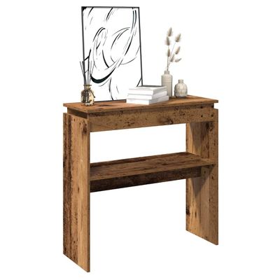 VidaXL Konzolový stolík Old Wood 102x30x80 cm Engineered Wood