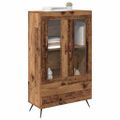 vidaXL Highboard Staré drevo 69,5 x 31 x 115 cm