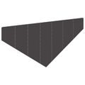 vidaXL Obrubník trávnika 100 x 45 cm Oceľ Čierna