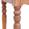 vidaXL Stôl s zásuvkami 117x57x75 cm masívne mahagónové drevo