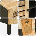 vidaXL Úložné skrine Prírodná 105 x 33 x 46 cm Masívne mango drevo