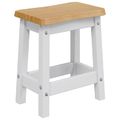 vidaXL Barová stolička EKAI 2 ks Biela 40 x 29 x 45,5 cm