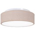 vidaXL Stropná lampa so bodmi Sivohnedá 38 x 38 x 13,5 cm látka