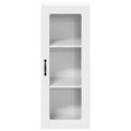 vidaXL Nástenný sklenený kabinet LUCCA Biela 40 x 31 x 100 cm