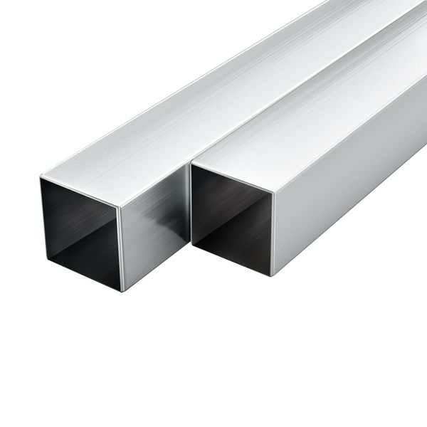 vidaXL Stavebné hliníkové rúry 6 ks 2m 30x30x2 mm štvorcové joklové