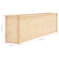 vidaXL Vyvýšený záhradný záhon 300x50x80,5 cm, borovicové drevo 19 mm