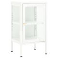 vidaXL Komoda 38x35x70 cm kov a sklo