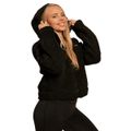 Dámska bunda Hoodie Bliss Black - BeastPink, veľkosť XS, veľkosť oblečenia XS