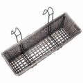 vidaXL Vyvýšené záhony na balkón 2 ks, 50 cm, sivé, polyratan