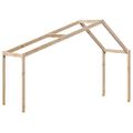 vidaXL Strecha na detskú posteľ 213x95,5x144,5 cm borovicový masív