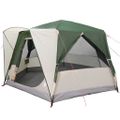 vidaXL Stany pre 5 osôb so strechou Zelená a biela 333 x 317 x 194 cm
