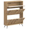 vidaXL Skriňa na topánky BREDA 78 x 24 x 103 cm Kompozitné drevo