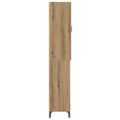 vidaXL Highboard Remeselný dub 69,5 x 34 x 180 cm Kompozitné drevo