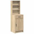 vidaXL Highboard Sonoma dub 41 x 40 x 135 cm Kompozitné drevo