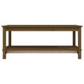 vidaXL Konferenčný stolík medovo-hnedý 110x55x45 cm borovicový masív