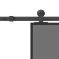 vidaXL Posuvné dvere s kovaním 76x205 cm tvrdené sklo a hliník úzke