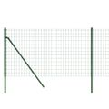 vidaXL Drôtený plot zelený 0,8x10 m pozinkovaná oceľ