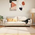 vidaXL Behúň MARSA Krémová 120 x 170 cm Polyester a PVC