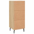 vidaXL Komoda dub sonoma 34,5x34x90 cm spracované drevo