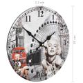 vidaXL Vintage nástenné hodiny Marilyn Monroe 30 cm