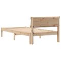 vidaXL Rám postele Hnedá 80 x 200 cm Masívne borovicové drevo