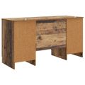 vidaXL Stôl Staré drevo 142,5 x 50 x 75 cm Kompozitné drevo