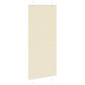 vidaXL plisovaná roleta krémová 85x200 cm Šírka látky 84,4 cm