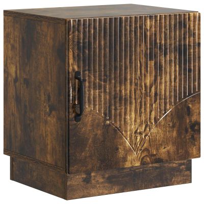 vidaXL Nočný stolík Dymový dub 43 x 34,5 x 47 cm Kompozitné drevo