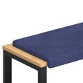 vidaXL Vankúš na lavičku Zamat Policajná modrá Hĺbka 35 cm