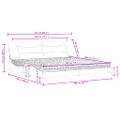 vidaXL Posteľ s matracom Hvar kapučínová 200x200 cm umelá koža