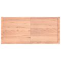 vidaXL Stolová doska svetlohnedá 140x60x(2-4)cm ošetrený masív hrany