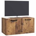 vidaXL Nástenná TV skrinka Nástenný Staré drevo 59,5 x 31 x 30 cm