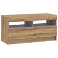 vidaXL 5-dielny LED TV kabinet Dub artisan Kompozitné drevo