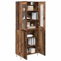 vidaXL Highboard Staré drevo 69,5 x 34 x 90 cm Kompozitné drevo