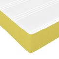 vidaXL Posteľný rám boxspring s matracom zelený 90x190 cm látka