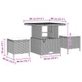 vidaXL Súprava záhradných pohoviek 8 ks Béžová polyratan